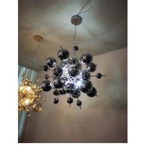 Nordic Led Home Decoration Chandelier Modern Sea Urchin Dandelion Glass Ball
