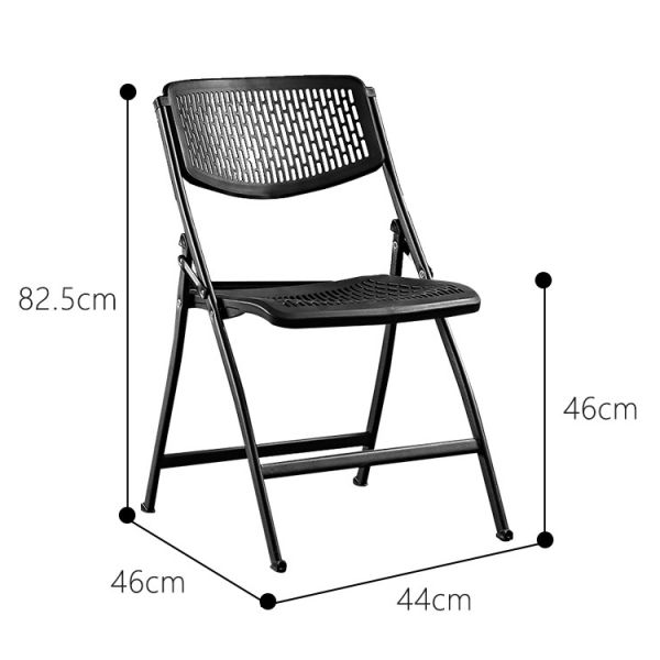 Outdoor Banquet Events Plastic Metal Foldable White Black Dining Chair for Wedding Hotel