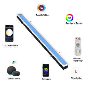 Dimmable Tuya Virtual Skylight Ceiling Panel Practical 1150x140 Multi Scene