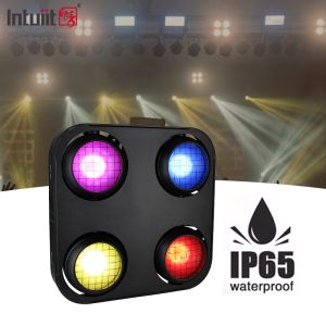 4x90w DMX512 Controlled RGB LED Stage Lighting Waterproof Blinder Light with