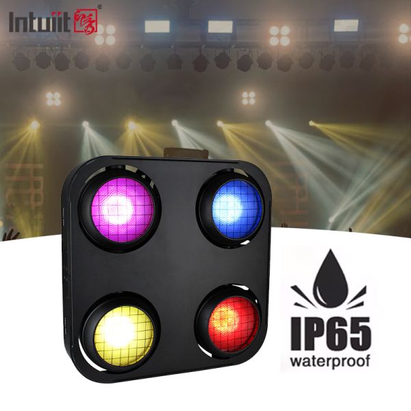 4x90w DMX512 Controlled RGB LED Stage Lighting Waterproof Blinder Light with