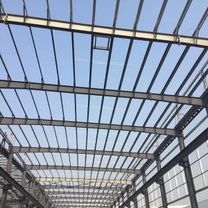 Custom Prefab Steel Warehouse With Sandwich Panels / Sliding Doors