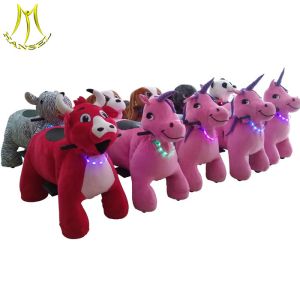 Quality Hansel electronic amusement toy battery operated ride on plush animal for sale