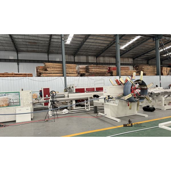 380V 50HZ Single Screw HDPE Pipe Extruder Machine / PE Pipe Manufacturing Plant