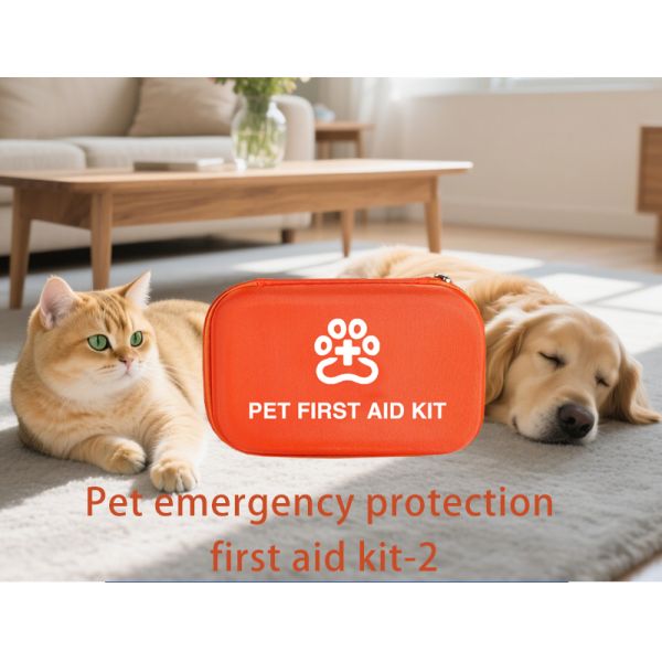 Bestreat Compact Veterinary Instrument First Aid Kit Vet-Approved for Home Car Outdoor Travel for Treating Dogs Cats