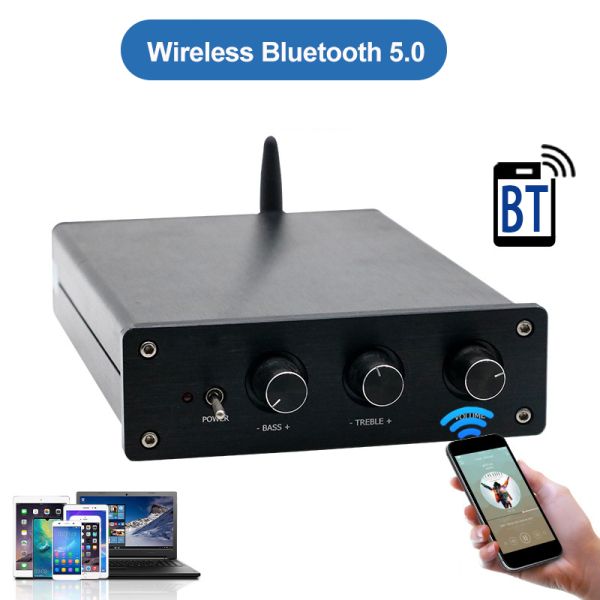 Home Audio Audio Power Amplifier 100W*2+200W Home Theater Mini HiFi Stereo Class D Digital 2.1 Channel Amp