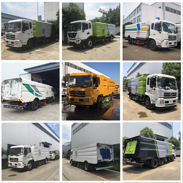 Diesel Powered Commercial Sweeper Truck For Urban Air Improvement