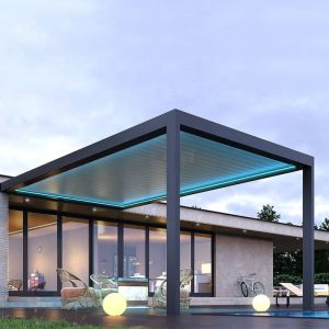 Easily Assembled Waterproof Aluminum Pergola With 6063 Beam