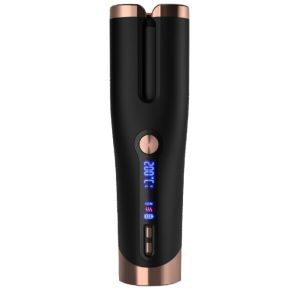 China Cordless Ceramic Auto Hair Curler with 4 Temperature Settings and Fast Heating for All Hair Types on sale