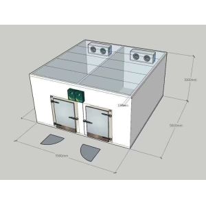 China Refrigerated -18℃ Negative Temperature Walk In Freezer Room Air Cooling on sale