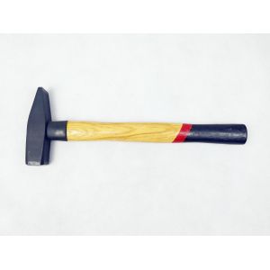 DIN standard carbon steel materials Machinist Hammer with double colors wooden