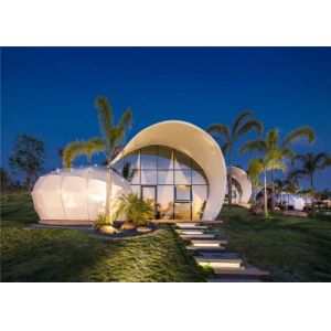 New Design Snail Shape Luxury Resort Glamping Tent With 1 Bedroom And 1 Bathroom