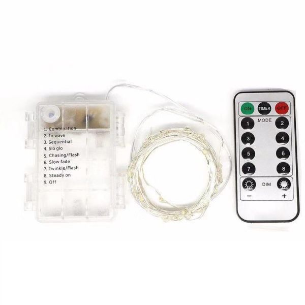 6V Battery Operated Halloween String Lights 50m Warm White Fairy Lights With Remote