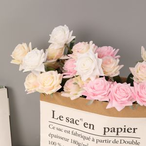 China Simulated Flower Texture Moisturizing Rose Wedding Decoration Home Living Room Decoration Silk Flower Fake Flower Rose on sale