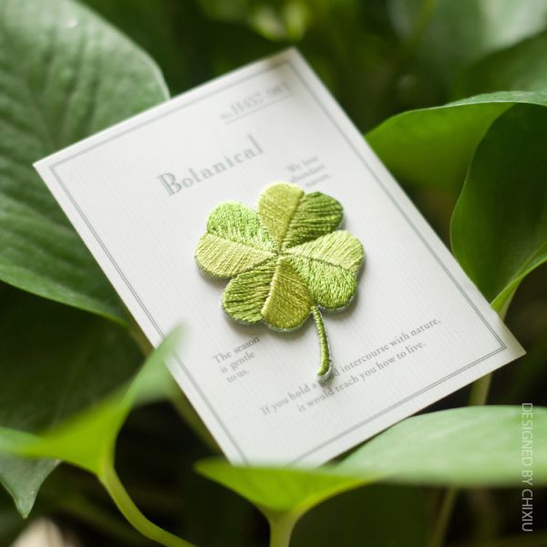 Buy Eco-Artisan Clover Iron-OnEmbroidery Patches Wisdom & Natural Harmony at wholesale prices
