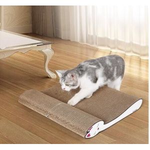 Catnip Inside Horizontal Cat Scratcher 100% Cardboard Paper Eco - Friendly