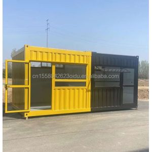 20ft Movable Prefabricated Coffee Shop Container House Design with Galvanized