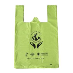 Certified Home Biodegradable Shopping Bag Green For Retail