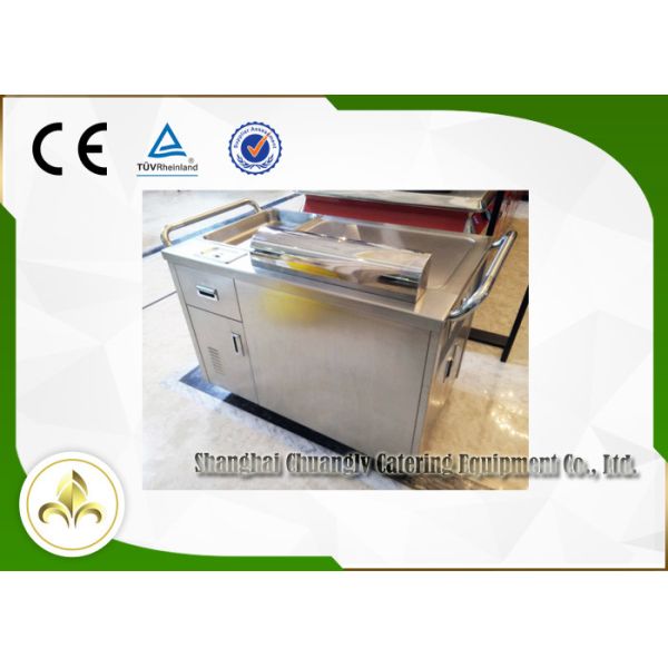 Mobile Japanese Hibachi Table Teppanyaki Electric Grill For Beef Mutton Chicken Fish