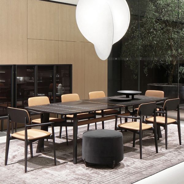 Synthetic Leather Dining Chair Solid Wood Mexican Style Luxury Hotel Dining Room Nordic Restaurant Chairs Leather Set Six