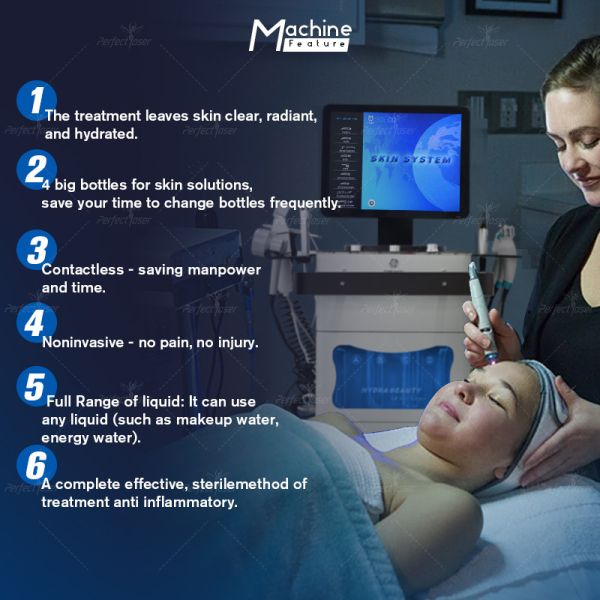 13 In 1 Water Oxygen Jet Peel Machine 250VA Hydrafacial Dermabrasion Device