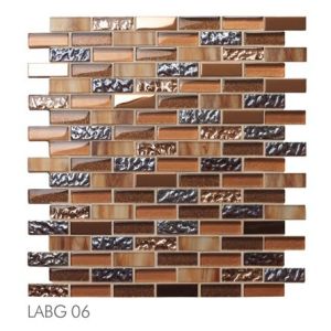 fireplace backsplash tile crystal glass mosaic tile LABG06