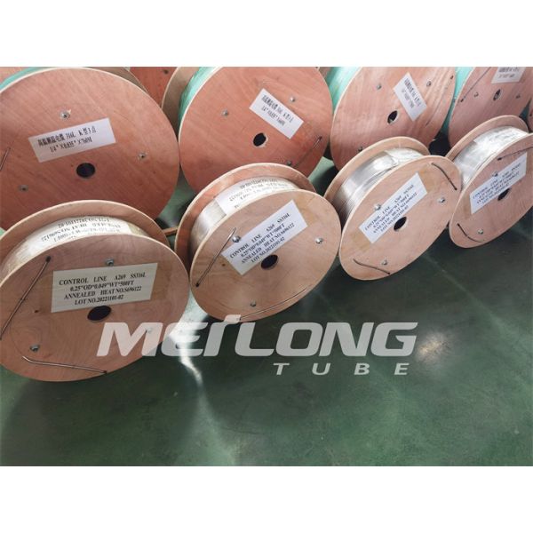 12000M Annealed Hydraulic Stainless Steel Coiled Tubing Control Line High