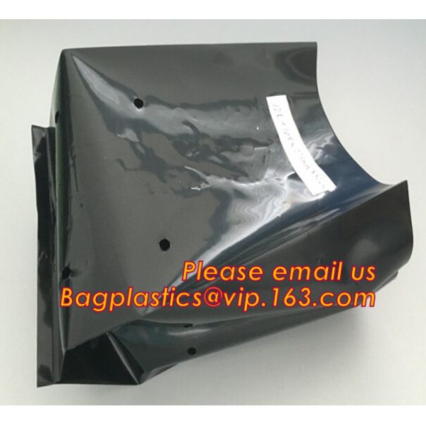 5gallon Plastic nursery bag for growing and seedling,polyethylene black grow bags plastic plant pot seeding nursery bags