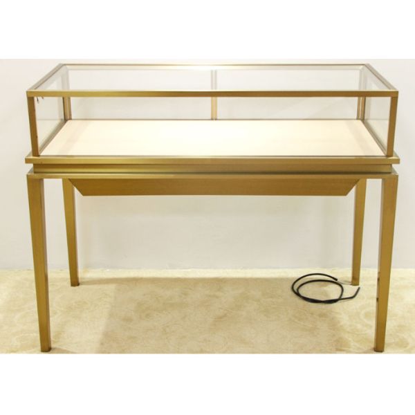 Buy Luxury Jewelry Display Cases Stainless Steel Tempered Glass Material at wholesale prices