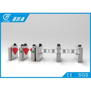 Quality Card Reader Mechanical Turnstile , Two - Way Pedestrian Turnstile Gate Systems for sale