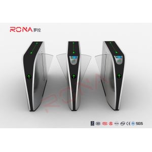 Metal Security Flap Barrier Gate Anti Pinch 550mm Passage Width With LED