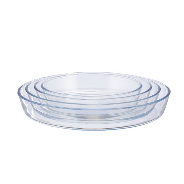 IKOO High Borosilicate Glass Baking Dish with 0.7L to 4.0L Capacity Oven
