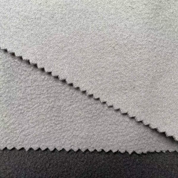 recycle PET Polar fleece double brush single fleece polyester fabric for winter hat