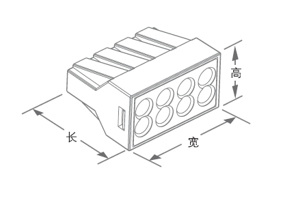 Female Electric Wago Uick Connect Wire Terminals Of Wire Joint KLI-108