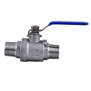 China Customized Support Stainless Steel Water Treatment Male to Male Thread 2PC Ball Valve on sale