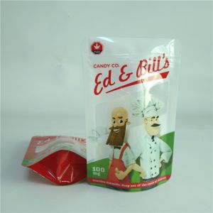 Custom Printed Resealable Herbal Incense Packaging Bags CBD Gummies Pouch
