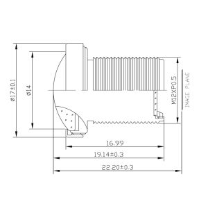 Quality 1/2.5&quot; 2.6 mm wide angle S mount lens , HFOV 132 degree, F2.4, good for Aptina MT9P031,CCL125026MPF for sale