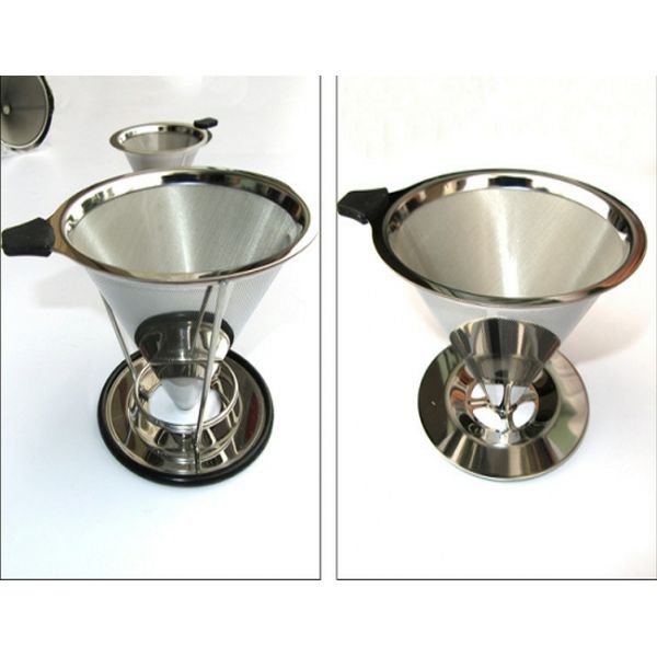 Reusable Hygienic Metal Stainless Steel Coffee Strainer Out Diameter 89mm-220mm