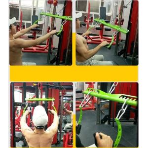 8pcs/set Gym back handle Back muscles training rowing high position low pull