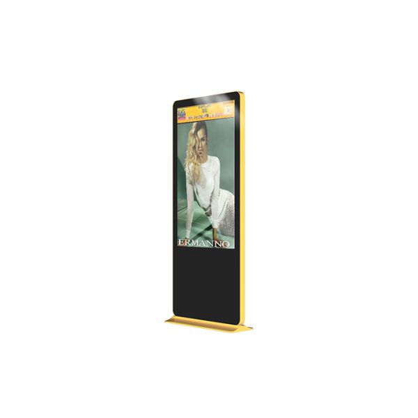3G Network 65 Inch Indoor Digital Signage Floor Stand High Definition Long Life