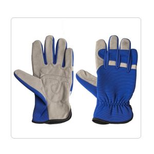 China Motorcycle Driving Cow Split Leather Safety Gloves on sale
