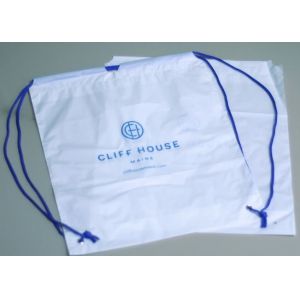 Biodegradable Drawstring Laundry Bag With Printing,Logo Printed Poly Drawstring