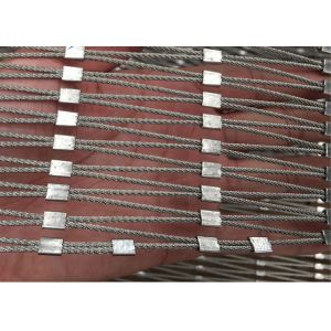 7x7 Structure 1.2mm Wire Diameter 25x25mm Hole Size Wire Rope Mesh Balustrade