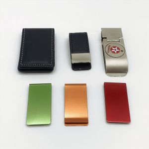 Card Holder Metal Wallet Clip Men Engraved Logo Stainless Steel