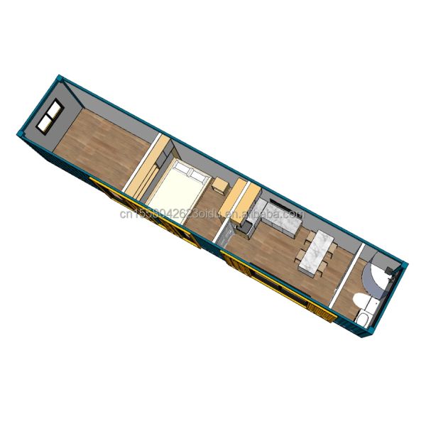 Steel frame Galvanized Steel Bending 180g 40FT Container Modular Wooden House Prefab Houses