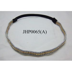 beaded & plaited hair band