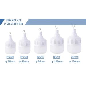 Energy Efficient Rechargeable LED Emergency Light Bulb Custom