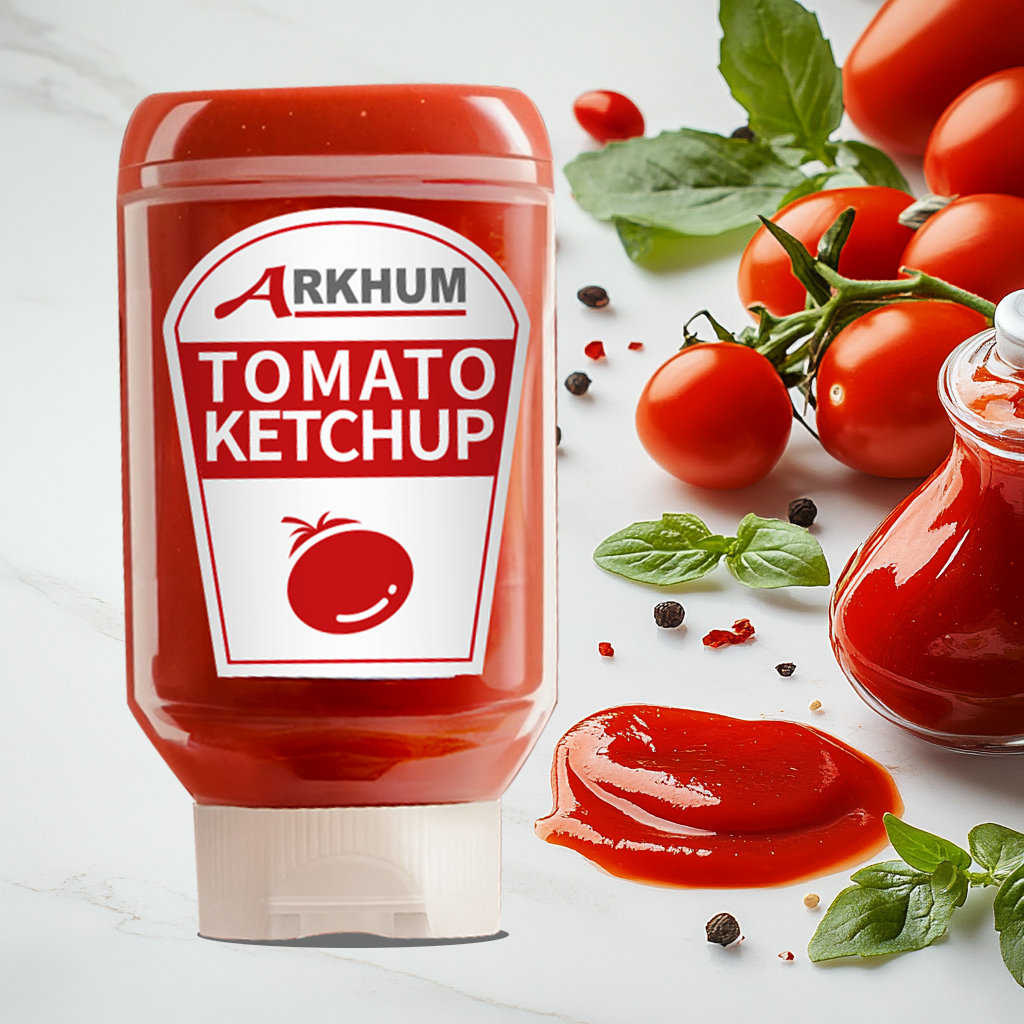 Red Protein Free Healthy Ketchup 3kg Canned tomato paste With Vinegar Ingredients