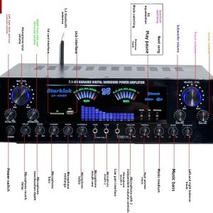 Suit:Home Theater Set 7.1 Channel AV-888BT Amplifier with Cyclone No.9 Speaker with 10-inch Subwoofer