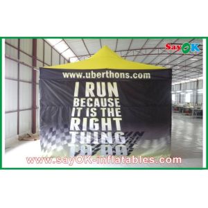 Outdoor Canopy Tent Huge Black Folding Easy Up Tent Steel Frame For Advertisemen